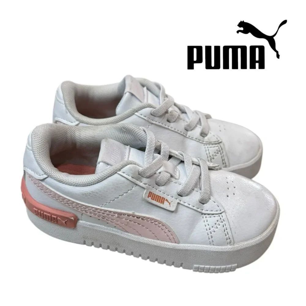 Puma Toddler White Jada 381992-22 Tennis Shoes Sneakers 9 9C